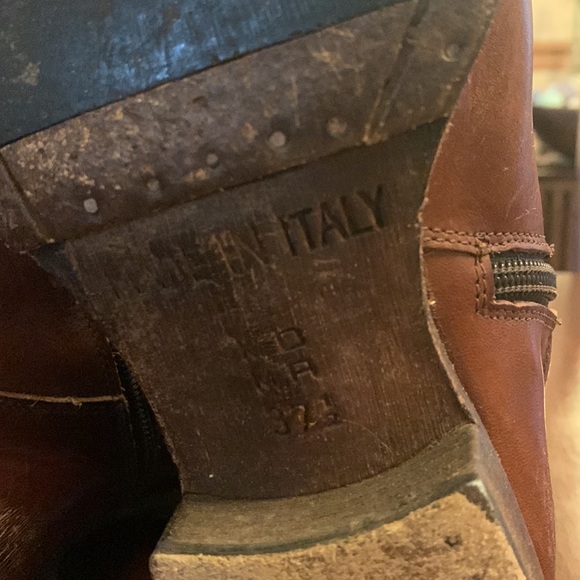 MOMA Rustic Brown Leather Handmade Boots. Worn-in and ready to ride. - Picture 7 of 9